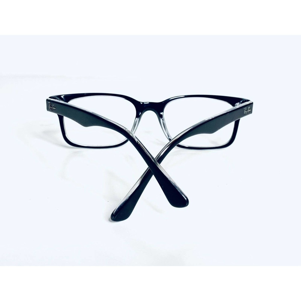 Rayban Black Clear Rectangular Glasses - image 7